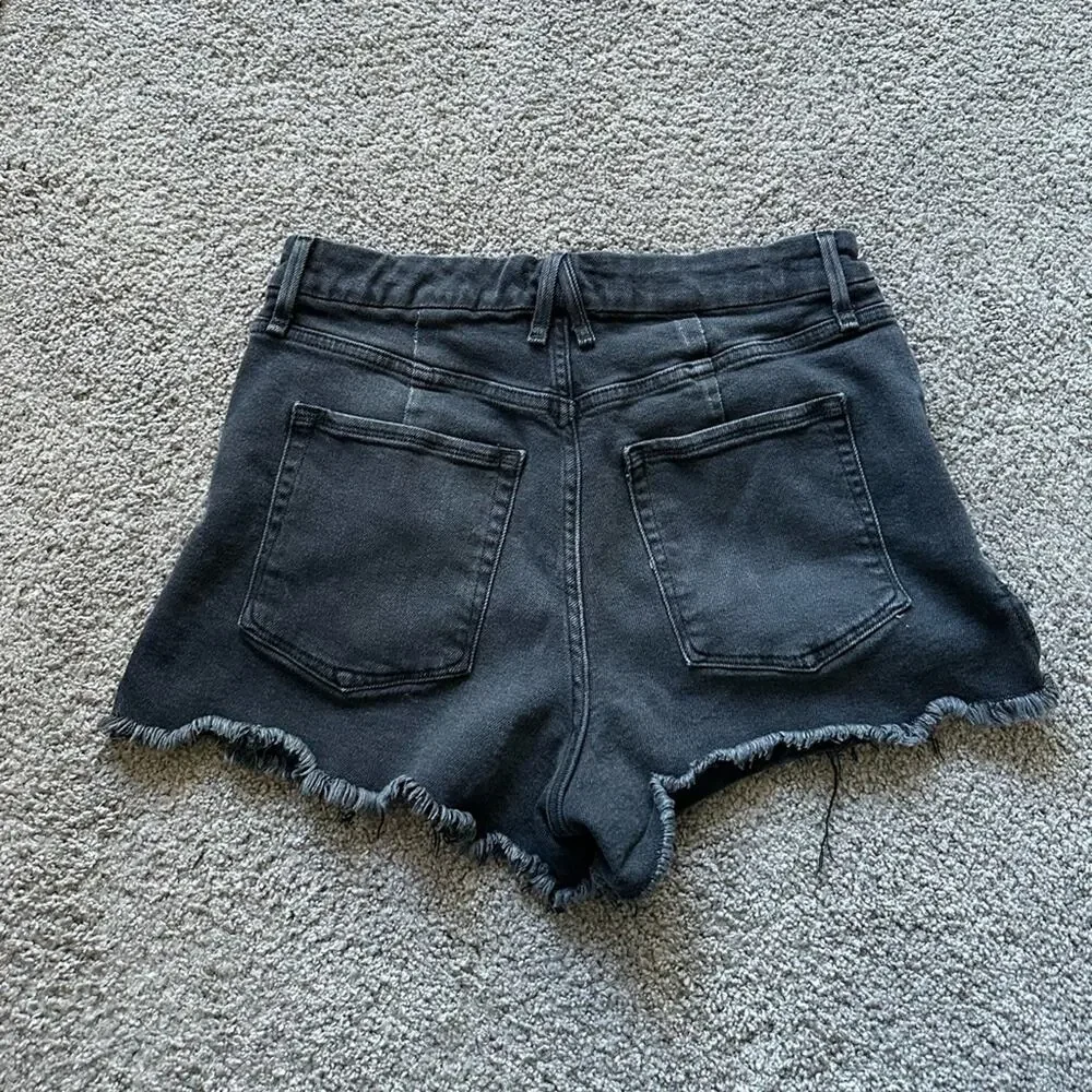 Good American Good Curve Denim Shorts